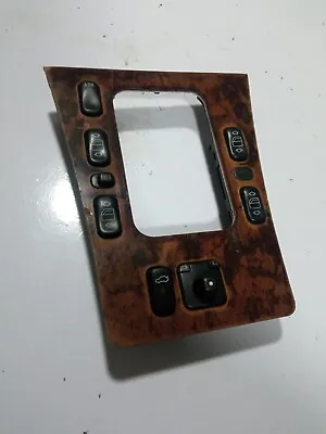 Mercedes W210 Shifter Wood Panel With Buttons And Trim 98-02 W210 W202 E430 C230 • $44.54