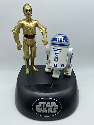 Star Wars Thinkway Toys C-3PO R2-D2 Animated Talking Coin Bank 1996 • $19.99