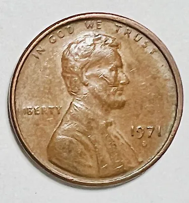 1971 D Lincoln Obverse Memorial Reverse 1 Cent Misprinted  LIBERTY  Error 8395 • $9.99