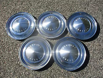 Lot Of 5 Mercury Medalist Meteor 14 Inch Hubcaps Wheel Covers White Letters • $81