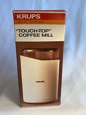 New Vintage Krups Coffee Spice Nut Grain Grinder - 208o -  70 White • $25