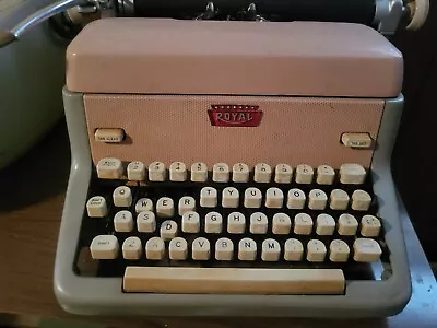 Working Vintage Royals Pink Ribbon Typewriter  • $200