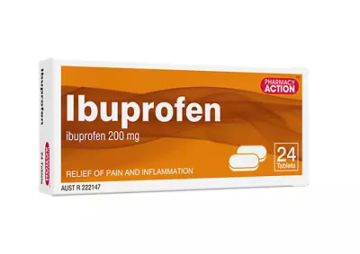 Pharmacy Action Ibuprofen 24 Tab Nurofen Generic QLD STOCK Best Pricing • $4.99