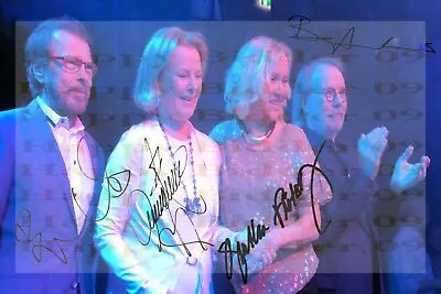 ABBA  Beautiful 7X5 Signed Agnetha Fältskog Björn Ulvaeus Benny Andersson Ann • £5.99