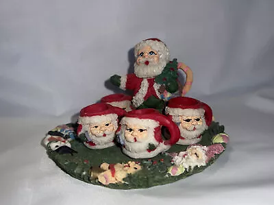 Miniature Resin Santa Tea Set Christmas • $4.99