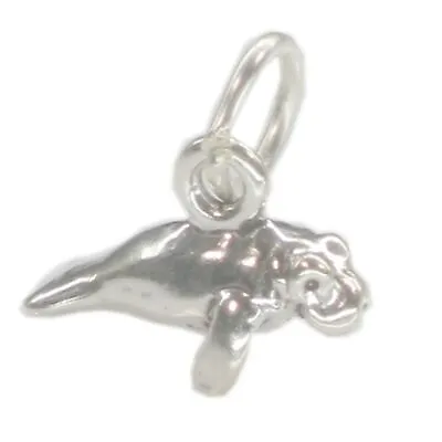 Manatee Tiny Sterling Silver Charm .925 X 1 Manatees Charms • $8.39