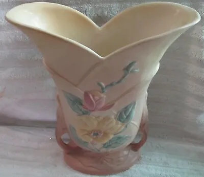 Vintage Hull Art 2 Handled Magnolia Matte Vase 9-101/2 10-3/4  • £15.42