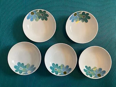 Vintage Mikasa Elite Fanfare Set Of (5) Fine China Small Bowls MCM Japan • $35