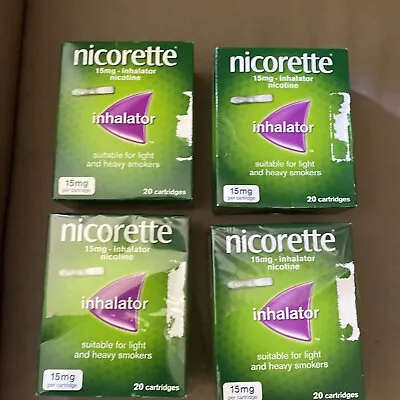 £79 • Buy Nicorette Inhalator 15 Mg 4 X 20 Cartridges