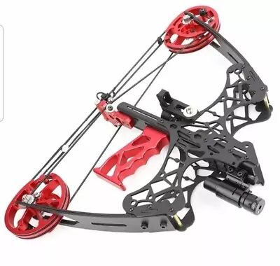 Falcon RED Slingbow 45lbs Dual-use Steel Ball Arrows Archery Fishing Hunting • £165