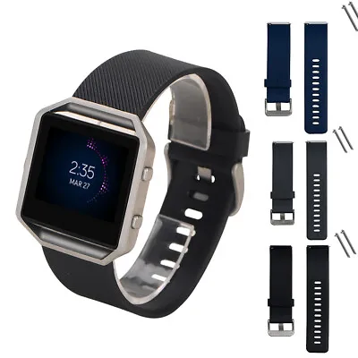 $4.82 • Buy For Fitbit Blaze Replacement Band Strap Silicone Sport Wrist Watch Band Bracelet