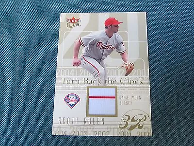 2004 Fler Ultra Turn Back The Clock Scott Rolen Jersey Card Phillies (B17) • $9.99