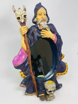  Wizard Magic Magician Sorcerer & Skull  Wall Mirror & Candle Holder 99 Veronese • $14.71