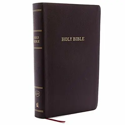 KJV Reference Bible Personal Size Giant Print Bonded Leather Burgundy Red Letter • £19.12