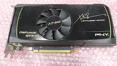 NVIDIA GeFORCE GTX 570 1.25GB GDDR5 PCIe GRAPHICS CARD 2x DVI-I VCGGTX570XPB-CG • $44