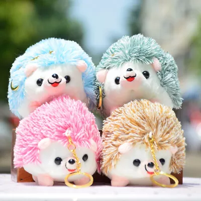 12CM Plush Hedgehog Toys Key Chain Ring Pendant Plush Toy Stuffed Animals T^^i • £3.76