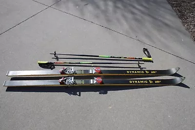 VTG Dynamic VR17 Skis 207 Cm W/ MARKER M30 Bindings + 132C Comp F Poles • $199.97