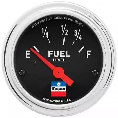 Autometer 880785 Mopar Classic Fuel Level Gauge 2-1/16 73 E/8-12 F Electric • $85.90