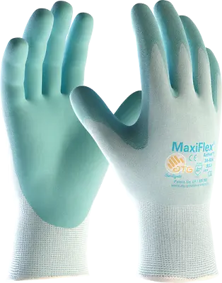 12 X Maxiflex 34-824 Active Gardening Lightweight Palm Coated Knitwrist Gloves • £49.25