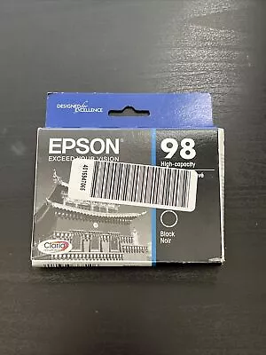 Epson 98 Genuine Black Ink Cartridge 1 Pack Artisan Printers NEW Exp: 2026 • $22