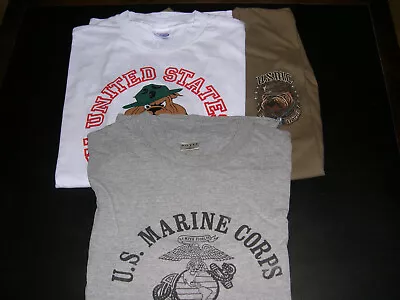 3 USMC Tee Shirts. 1 New. I New Washed Never Worn. 1 Used. All With No Problems • $24.95