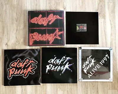 [BOX SET]  Daft Punk - Homework / Discovery /Alive 1997 Vinyl + Membership CARD • $1498.98