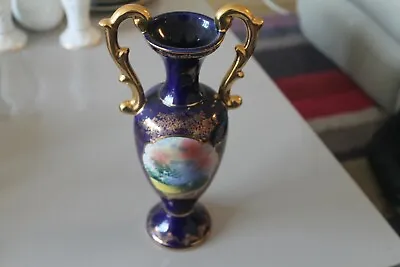 £20 • Buy Elpa Portuguese Alco Baca Pottery Vase Double Handled - 25cms High