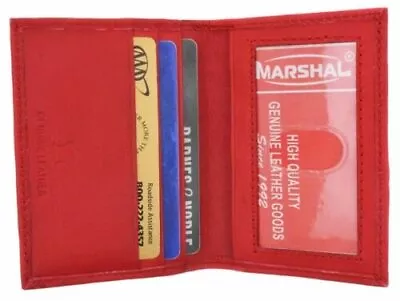 Mens Wallet Bifold Leather Slim Mini Credit Card ID Holder With Front ID Window • $10.99