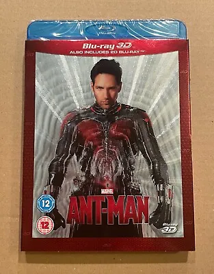 Ant-Man Marvel Blu-ray 3D & 2D- Slipcover Sleeve  Inc-2 Disc Edt- NEW & SEALED   • £5.99