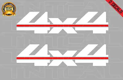 4x4 Decal Set Fits Chevy 1988-1997 Silverado GMC Sierra Vinyl Sticker White/red • $15