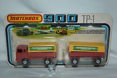 Matchbox 900 TP-1 Mercedes Benz Truck & Trailer Red & Yellow • $46.99