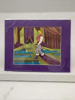 He-Man Masters Of The Universe Animation Cel - Prince Adam Copy Bg Coa • $100