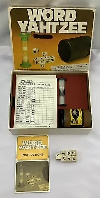 1978 Word Yahtzee Game By Milton Bradley Complete In Very Good Cond FREE SHIP • $26.99