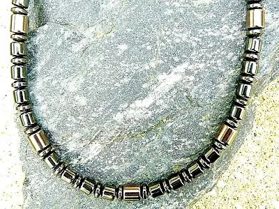 $33.29 • Buy Mens Magnetic Hematite Therapy Bracelet Anklet Necklace MAGNETO + EXTRA CLASPS