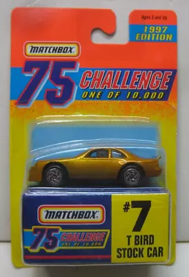 1997 MATCHBOX GOLD CHALLENGER CHASE #7 T BIRD STOCK CAR M • $0.99