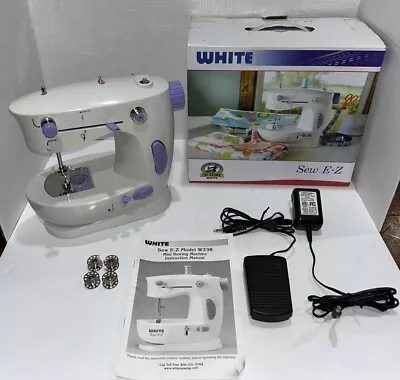 White Sew E-Z Model W338 White Purple Mini Sewing Machine • $17.10