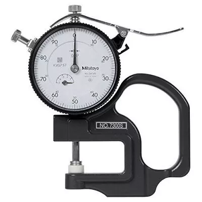 Mitutoyo 7300A .001  X 1/2  Dial Thickness Gauge .4  Dia. Flat Anvil Ceramic • $185.28