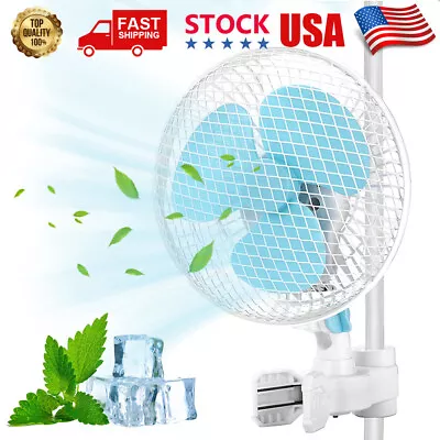 9 Inch Upgraded Clip On Oscillating Fan Electric With Adjustable Tilt 2 Speed US • $23.65