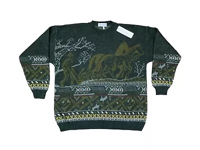 Vintage Deadstock Evoluzione By Marzia Made In Italy Crewneck Sweater Large • $39.95