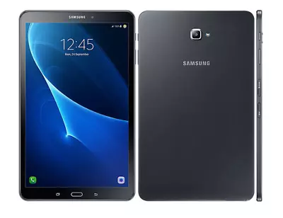 Samsung Galaxy Tab A(2016)16GB WiFi+4G Unlocked Android Tablet Black-Excellent • £82.29