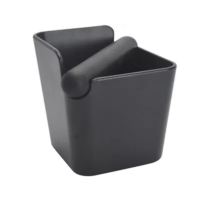 $33.58 • Buy Knock Box Black Coffee Barista Bin Square Shape Espresso Grind Waste Tamper Bin