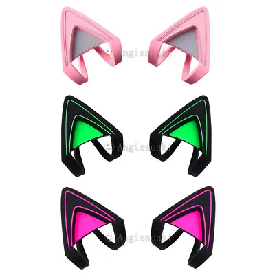 Pink Green Purple Cat Kitty Ears For Razer Kraken 2019 Kraken TE Headsets NEW • $27.49