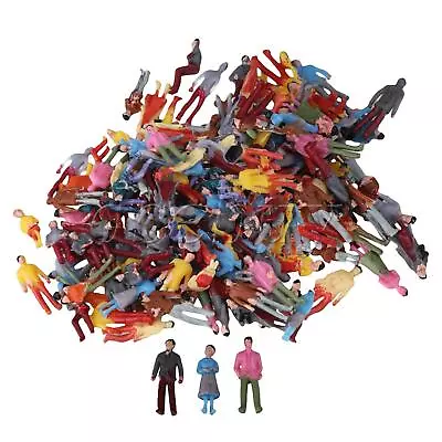 200pcs 1:100 Scale OO Gauge Hand Painted Layout Model Train People Figure • $9.57