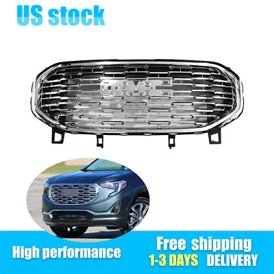 $83.95 • Buy For 18-21 GMC Terrain Denali Style 84177743 Chrome Front Upper Grille Assembly