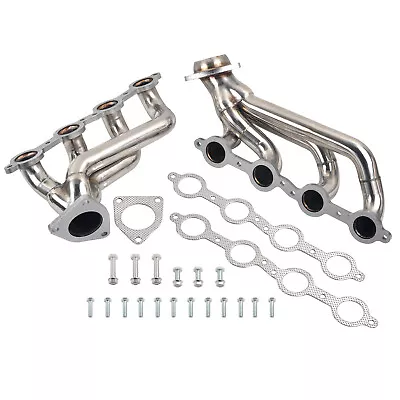 T304 SS Shorty Headers For Chevy GMC 2002-2013 Trucks SUV 4.8L 5.3L 6.0L 6.2L • $192.99