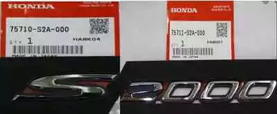 HONDA Genuine OEM S2000 AP1 AP2 Fender Side  S2000  Chrome Emblem Badge RH & LH • $82