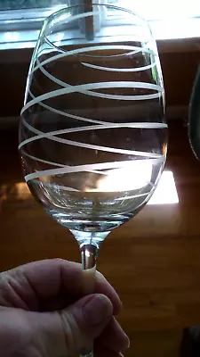 Mikasa Cheers White Wine Glass  Spiral   Crystal • $9.99