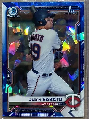 2021 Bowman Sapphire Edition Aaron Sabato BCP-125 1st Prospect Minnesota Twins • $0.99