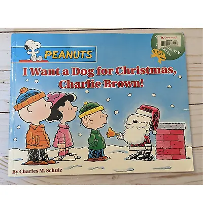 I Want A Dog For Christmas Book - Charlie Brown/Peanuts  • $5