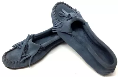 $2.99 • Buy Women's 7.5 Blue Minnetonka Moccasin Shoes Slip On #407